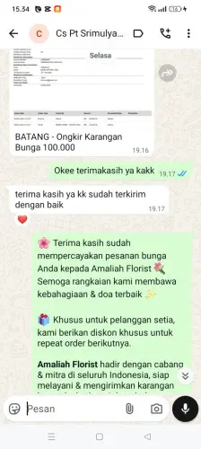 Testimonial Papan Bunga bau-bau