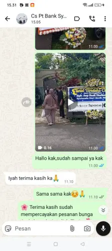 Testimonial Papan Bunga bau-bau